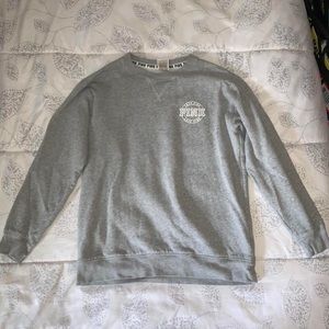 victoria’s secret pink (vs pink) grey crewneck sweatshirt